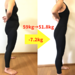 ライザップウーマン2ヶ月で7.2kgのダイエットに成功♡(59kg→51.8kg)